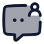 Chatuser icon with duotone standard style