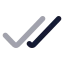 Checkcheck icon with bulk rounded style