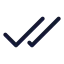 Checkcheck icon with duotone standard style