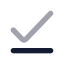Checkline icon with bulk rounded style