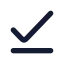 Checkline icon with solid rounded style