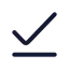 Checkline icon with stroke rounded style