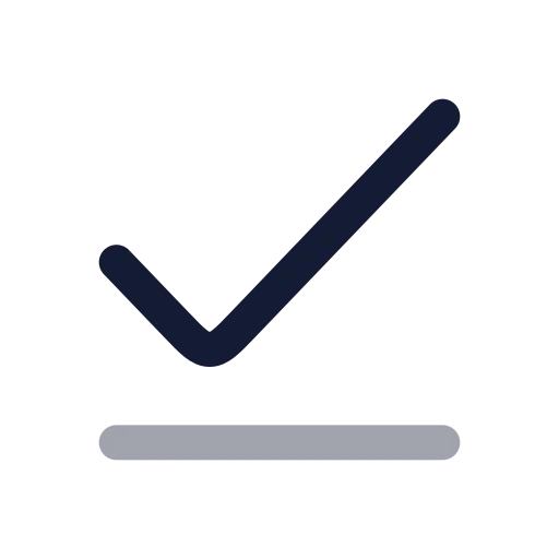 Check Line Icon in Twotone Rounded style