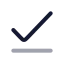 Checkline icon with twotone rounded style
