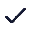 Check icon with solid rounded style
