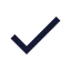 Check icon with solid sharp style