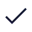 Check icon with stroke sharp style
