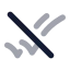 Checkunread icon with bulk rounded style