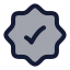 Checkmarkbadge icon with duotone rounded style