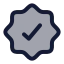 Checkmarkbadge icon with duotone rounded style