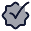 Checkmarkbadge icon with duotone rounded style