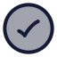 Checkmarkcircle icon with duotone standard style