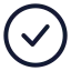 Checkmarkcircle icon with stroke standard style