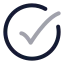 Checkmarkcircle icon with twotone rounded style