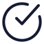 Checkmarkcircle icon with stroke standard style