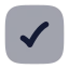 Checkmarksquare icon with bulk rounded style