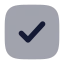 Checkmarksquare icon with bulk rounded style
