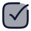 Checkmarksquare icon with duotone rounded style