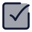 Checkmarksquare icon with duotone standard style