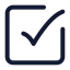 Checkmarksquare icon with stroke standard style