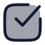 Checkmarksquare icon with duotone rounded style