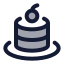 Cheesecake icon with duotone rounded style