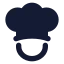 Chef icon with solid standard style