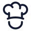 Chef icon with stroke standard style