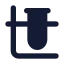 Chemistry icon with solid standard style