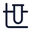 Chemistry icon with stroke standard style