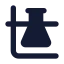 Chemistry icon with solid standard style