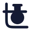 Chemistry icon with solid rounded style