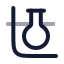 Chemistry icon with twotone rounded style