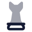 Chess icon with bulk rounded style