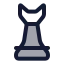 Chess icon with duotone rounded style