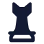 Chess icon with solid standard style