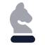 Chess icon with bulk rounded style