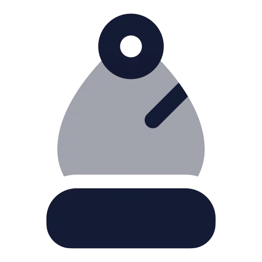 Chess Bishop Icon in Bulk Rounded style