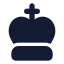 Chessking icon with solid standard style
