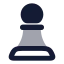 Chesspawn icon with bulk rounded style