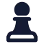 Chesspawn icon with solid standard style