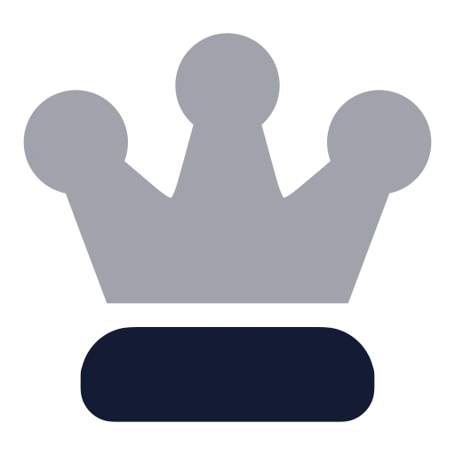 Chess Queen Icon in Bulk Rounded style
