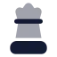 Chessqueen icon with bulk rounded style