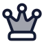 Chessqueen icon with duotone rounded style