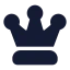 Chessqueen icon with solid rounded style
