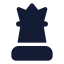 Chessqueen icon with solid standard style