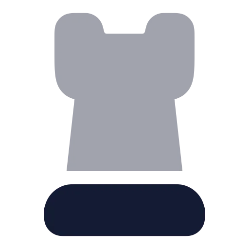 Chess Rook Icon in Bulk Rounded style