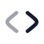 Chevrondoubleclose icon with bulk rounded style