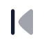 Chevronfirst icon with bulk rounded style