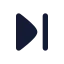 Chevronlast icon with solid rounded style